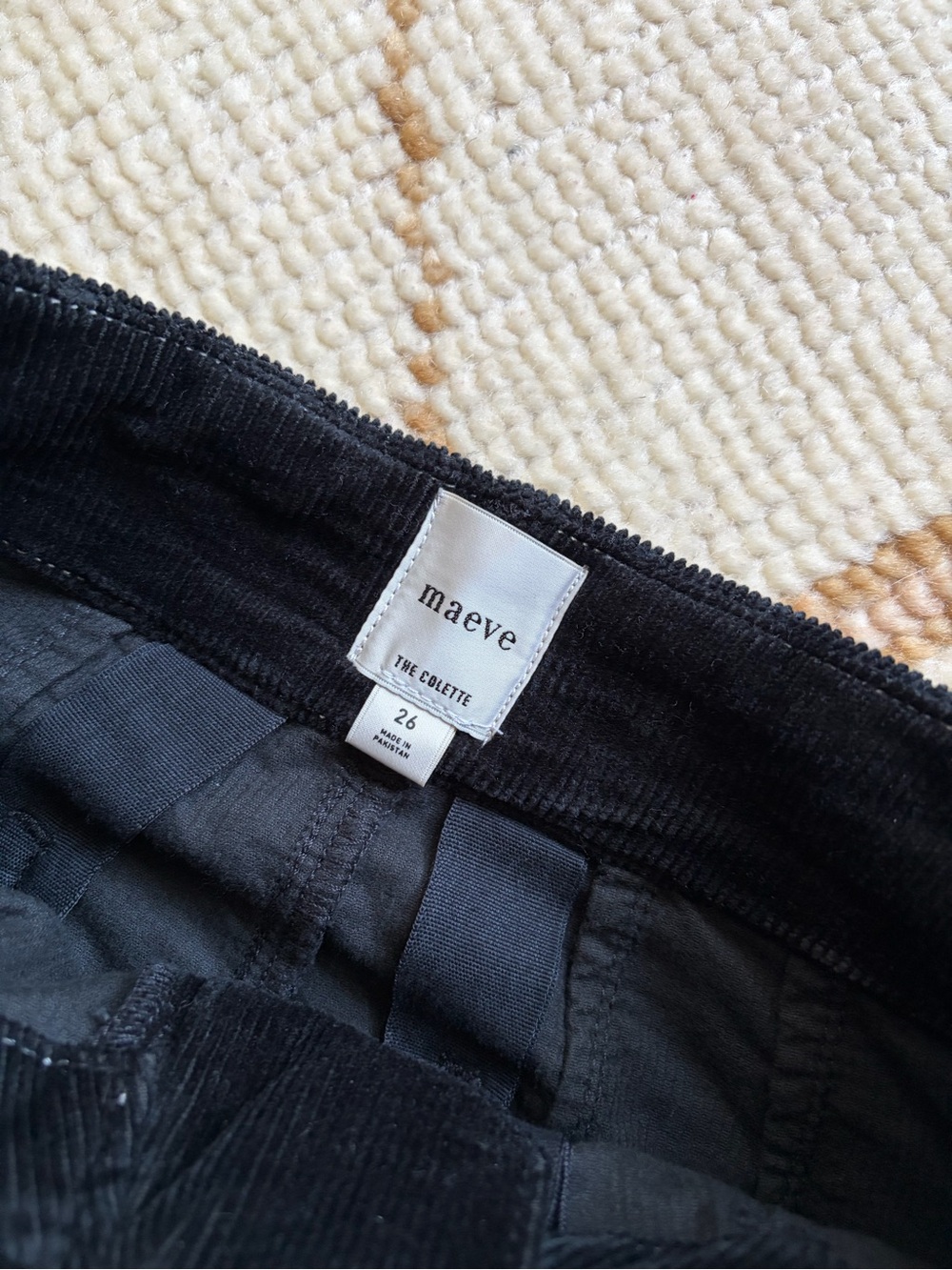 Maeve The Colette Cropped Wide-Leg Pants Plaid Corduroy Edition 26 - Picture 6 of 8
